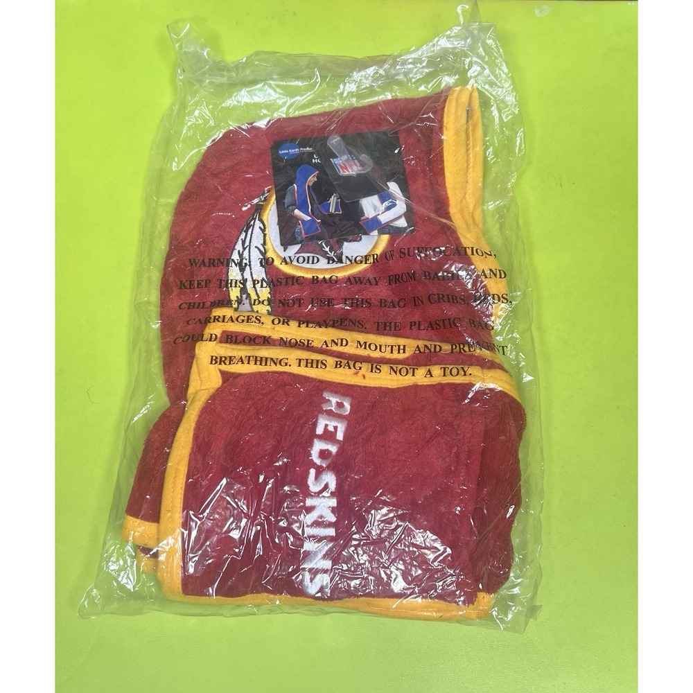Washington Redskins Commanders Ultra Fleece Hoodie Scarf With Pockets New NFL